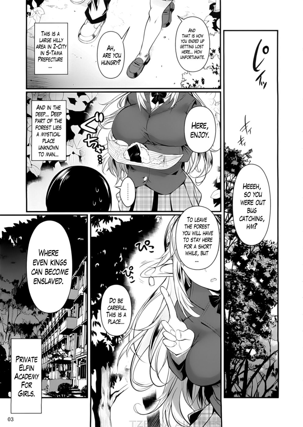 Hentai Manga Comic-High Elf x High School-Read-3